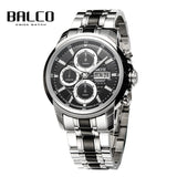 BALCO Chronograph Watch Swiss Sports Mechanical Wristwatches 44mm