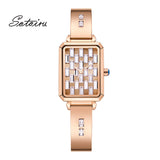 Sotoiru Fashion Women Watches Rose Gold Watch With Zircon T3022