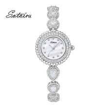 Load image into Gallery viewer, Sotoiru Women Watches Silver Luxury Watch With Zircon Gems Watch