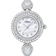 Load image into Gallery viewer, Sotoiru Women Watches Silver Luxury Watch With Zircon Gems Watch